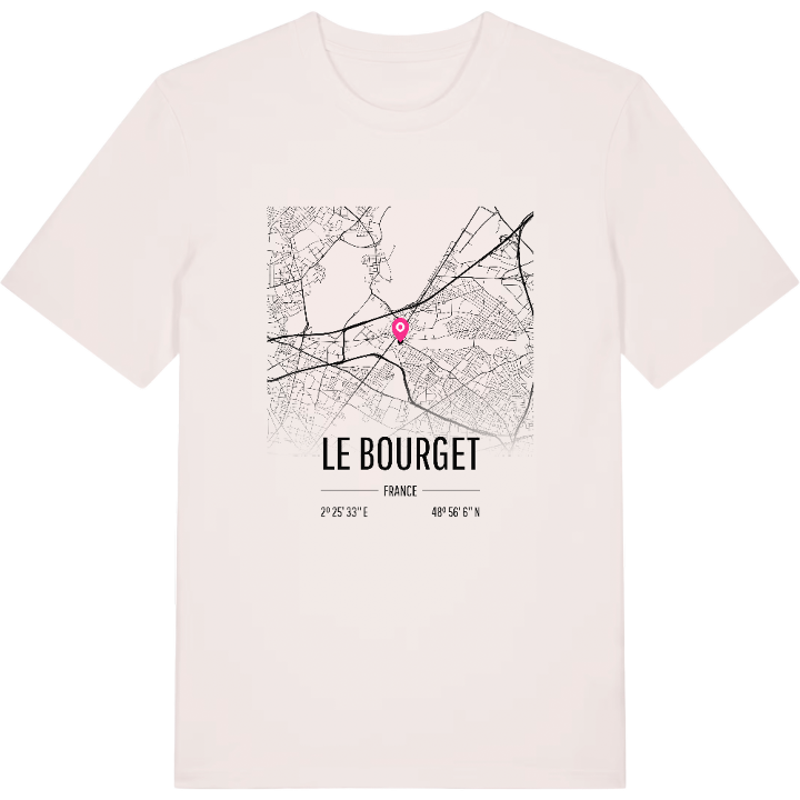 Le Bourget map t-shirt – t-shirt from PinShirt