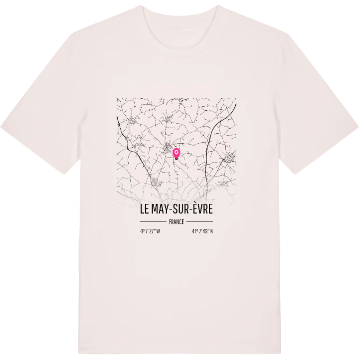 Le May-sur-Èvre map t-shirt – t-shirt from PinShirt