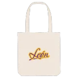León baseball tote bag