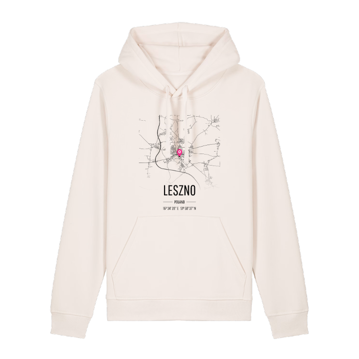 Leszno map hoodie – hoodie from PinShirt