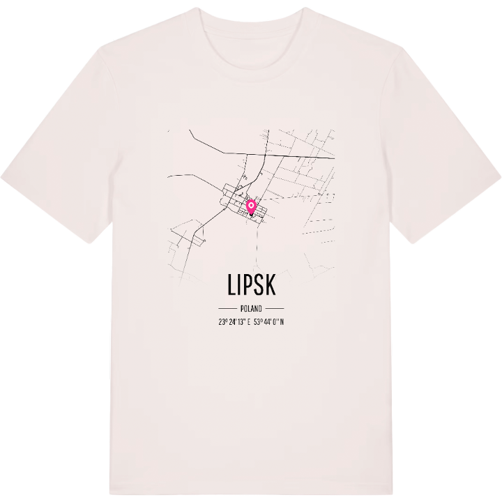 Lipsk map t-shirt – t-shirt from PinShirt