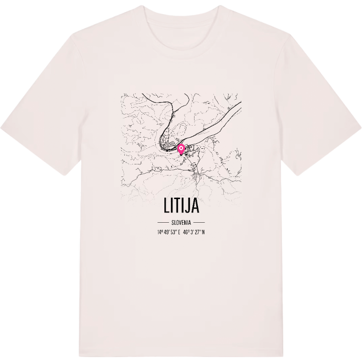 Litija map t-shirt – t-shirt from PinShirt
