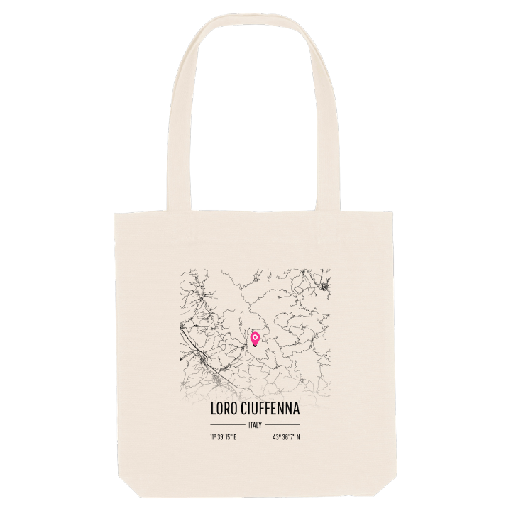 Loro Ciuffenna map tote bag – tote bag from PinShirt