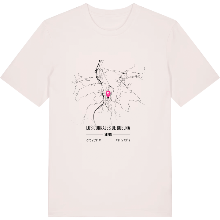 Los Corrales de Buelna map t-shirt – t-shirt from PinShirt