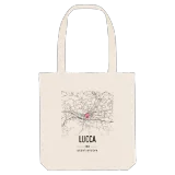 Lucca map tote bag