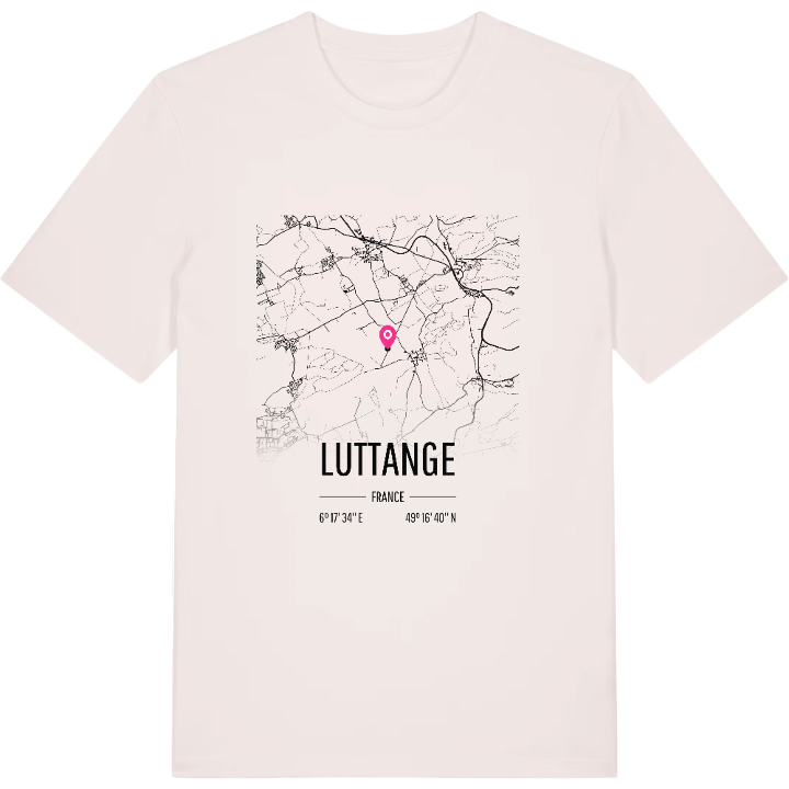 Luttange map t-shirt – t-shirt from PinShirt