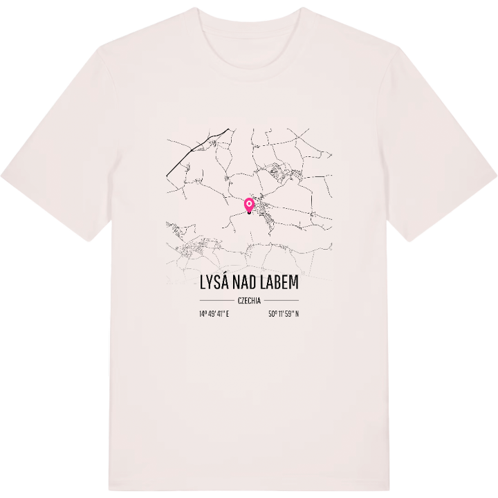 Lysá nad Labem map t-shirt – t-shirt from PinShirt