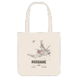 Marignane map tote bag