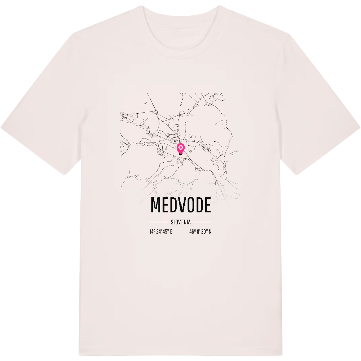 Medvode map t-shirt – t-shirt from PinShirt