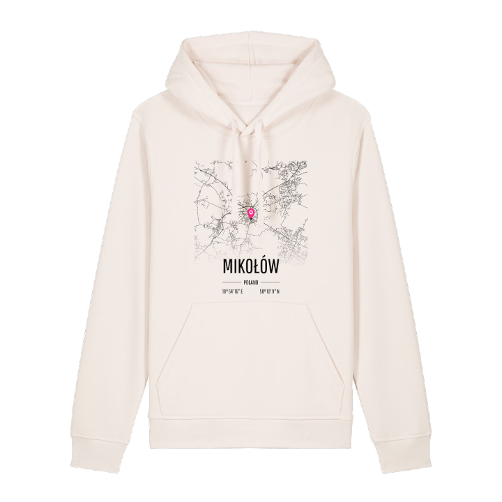 Mikołów map hoodie – hoodie from PinShirt