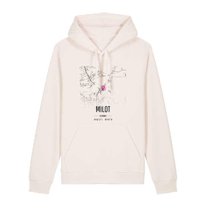 Milot map hoodie – hoodie from PinShirt