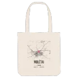 Molėtai map tote bag