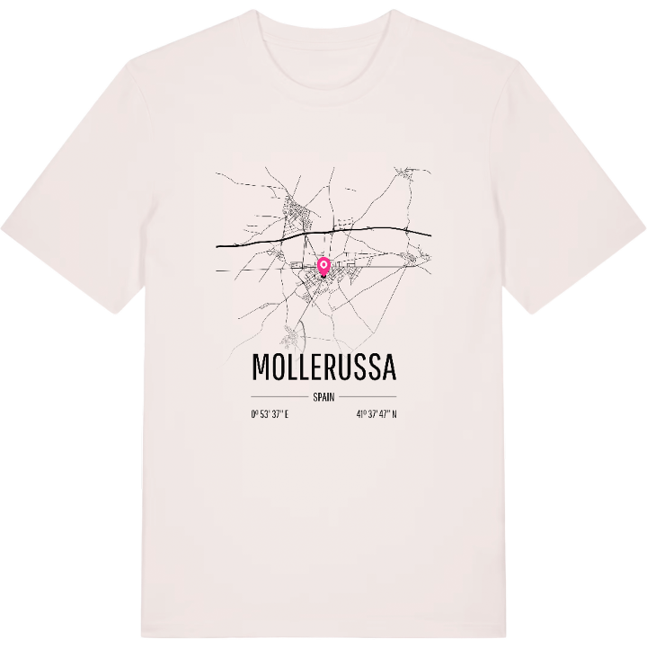 Mollerussa map t-shirt – t-shirt from PinShirt