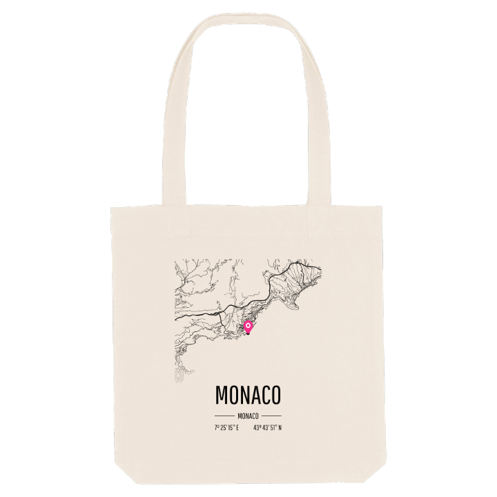 Monaco map tote bag – tote bag from PinShirt