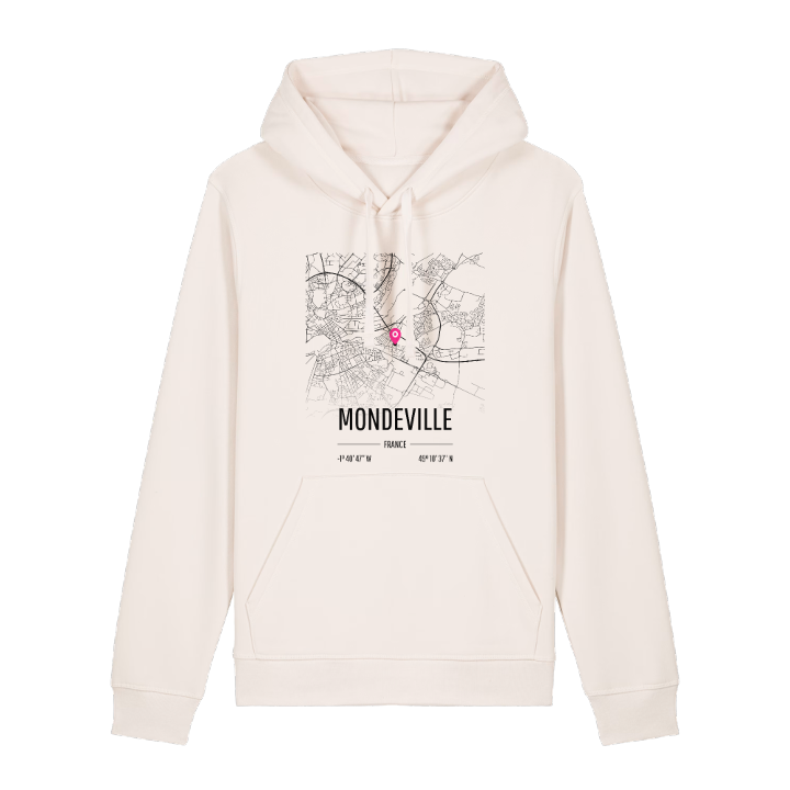 Mondeville map hoodie – hoodie from PinShirt