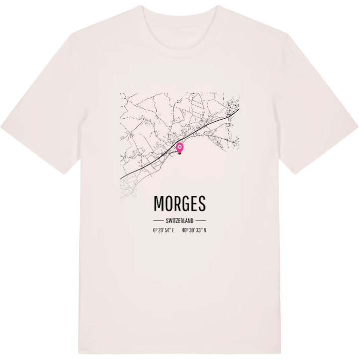 Morges map t-shirt – t-shirt from PinShirt