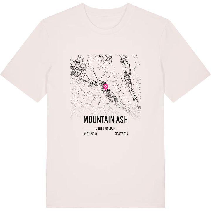 Mountain Ash map t-shirt – t-shirt from PinShirt