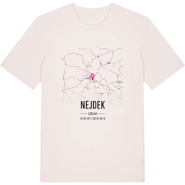 Nejdek map t-shirt – t-shirt from PinShirt
