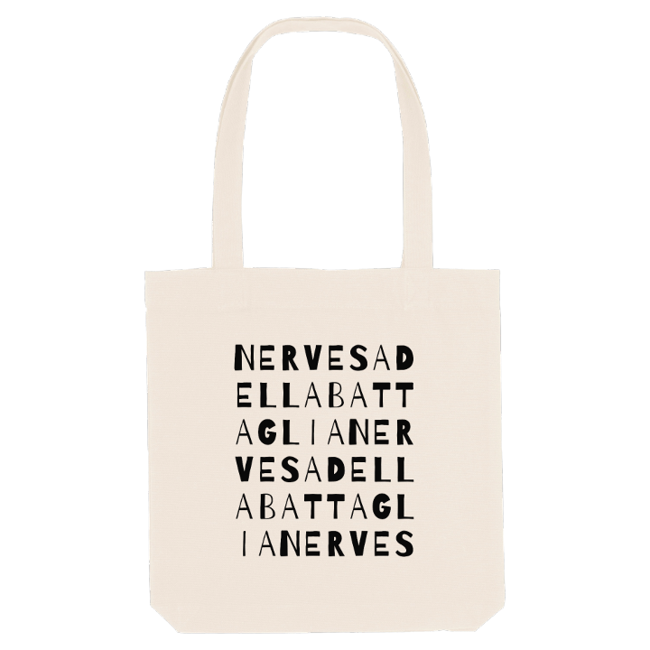 Nervesa della Battaglia wordplay tote bag – tote bag from PinShirt
