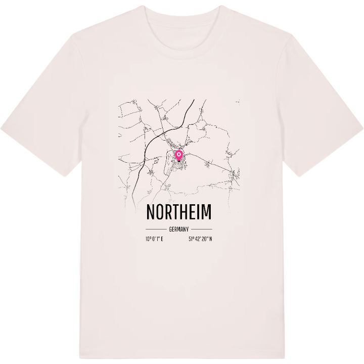 Northeim map t-shirt – t-shirt from PinShirt