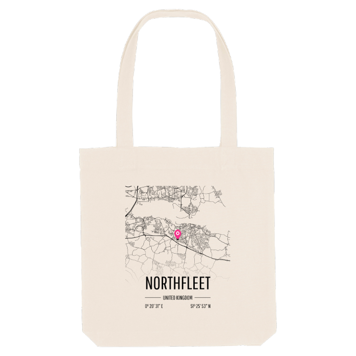 Northfleet map tote bag – tote bag from PinShirt