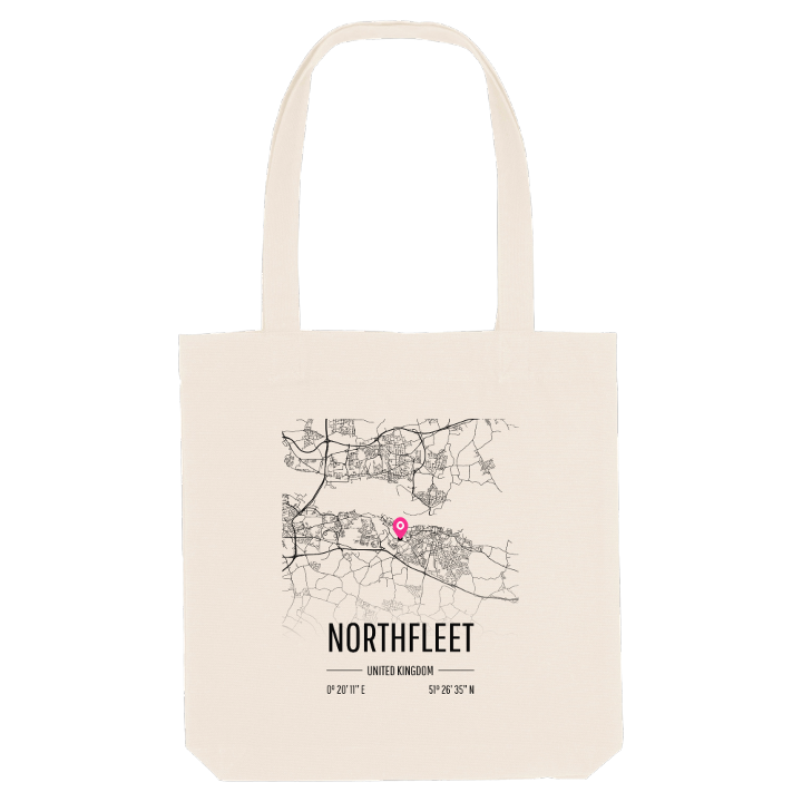 Northfleet map tote bag – tote bag from PinShirt