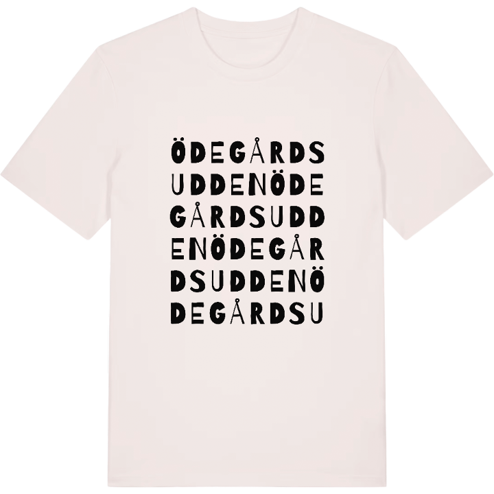 Ödegårdsudden wordplay t-shirt – t-shirt from PinShirt