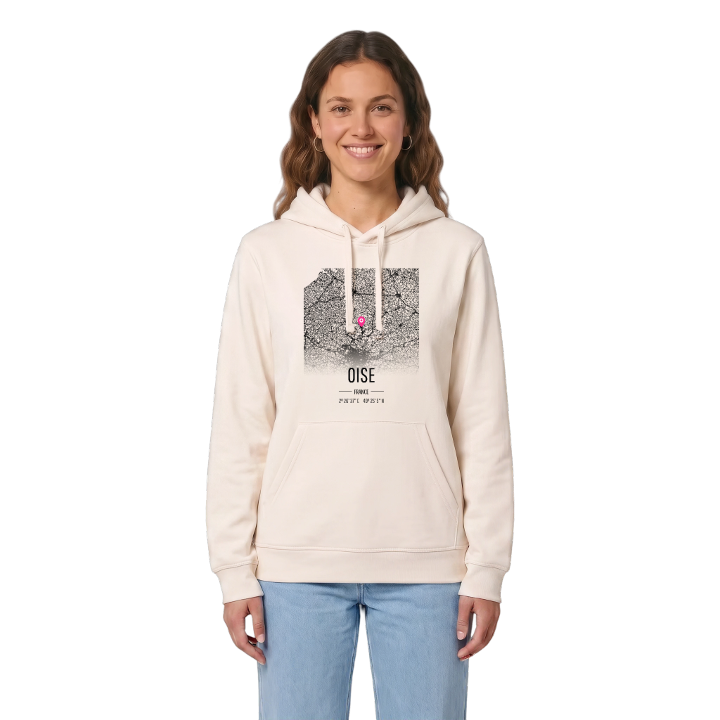 Oise map hoodie – hoodie from PinShirt