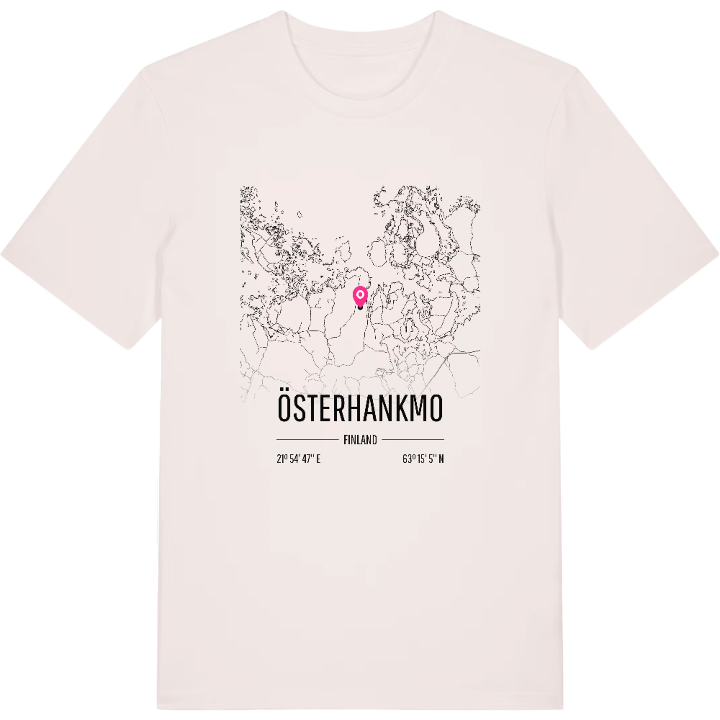 Österhankmo map t-shirt – t-shirt from PinShirt