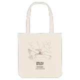 Otley map tote bag
