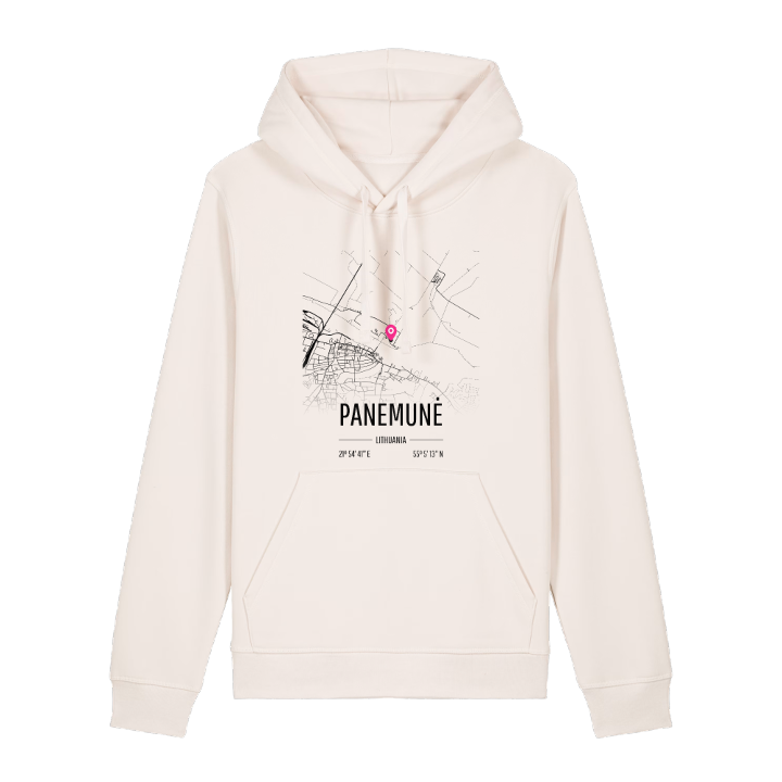 Panemunė map hoodie – hoodie from PinShirt