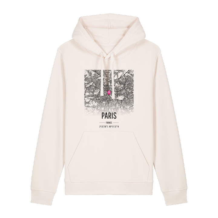 Paris map hoodie – hoodie from PinShirt