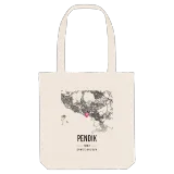 Pendik map tote bag