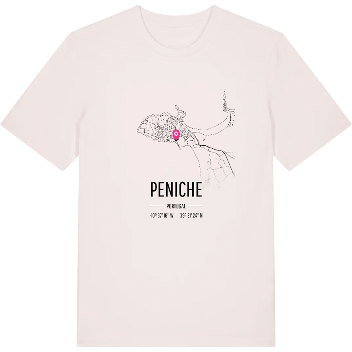 Peniche map t-shirt – t-shirt from PinShirt