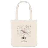 Penne map tote bag
