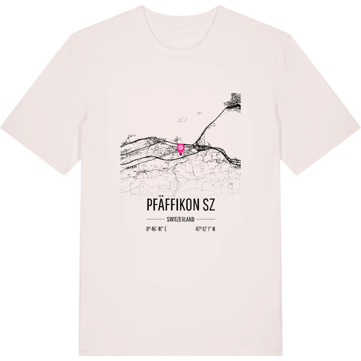 Pfäffikon SZ map t-shirt – t-shirt from PinShirt