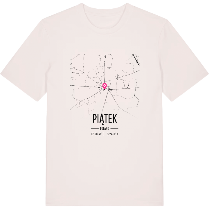 Piątek map t-shirt – t-shirt from PinShirt