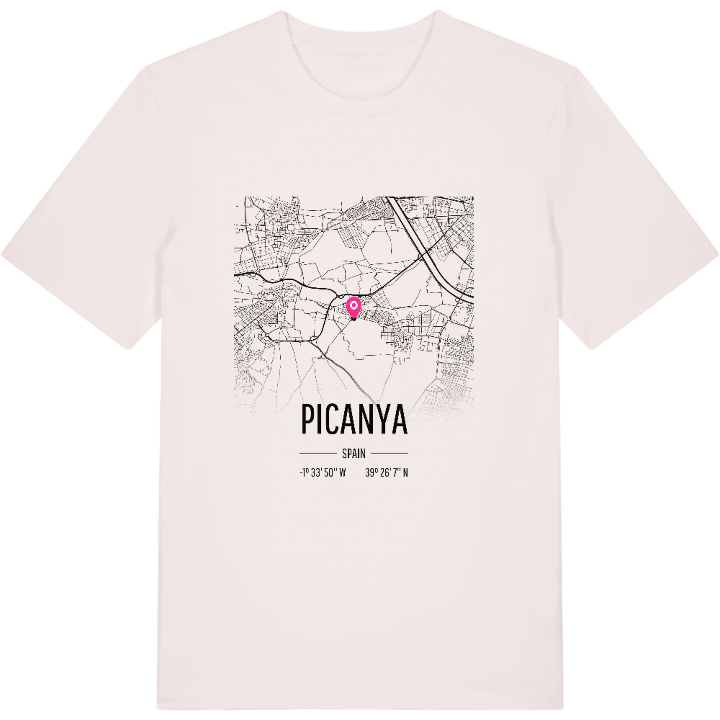 Picanya map t-shirt – t-shirt from PinShirt