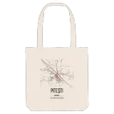 Pitești map tote bag
