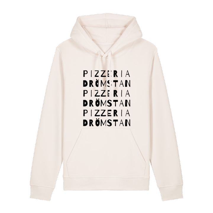 Pizzeria Drömstan wordplay hoodie – hoodie from PinShirt