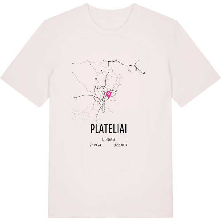 Plateliai map t-shirt – t-shirt from PinShirt