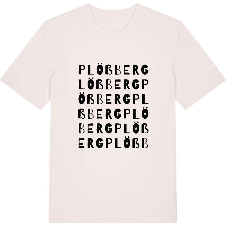 Plößberg wordplay t-shirt – t-shirt from PinShirt