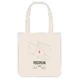 Postplan map tote bag