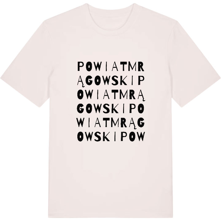 powiat mrągowski wordplay t-shirt – t-shirt from PinShirt
