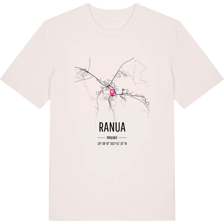 Ranua map t-shirt – t-shirt from PinShirt