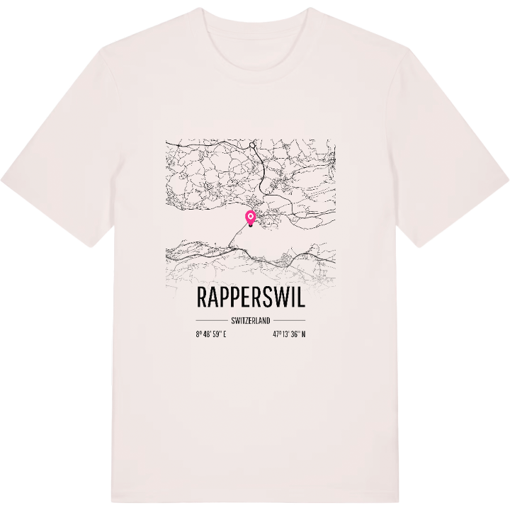 Rapperswil map t-shirt – t-shirt from PinShirt