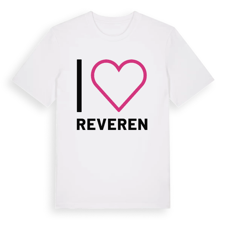Jag älskar Reveren t-shirt stort tryck – t-shirt from PinShirt