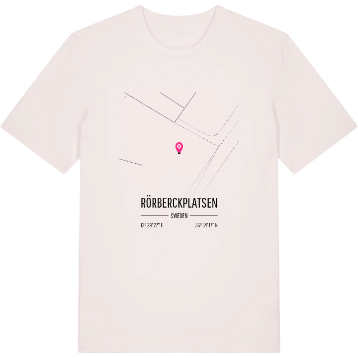 Rörberckplatsen map t-shirt – t-shirt from PinShirt