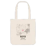 Rusper map tote bag
