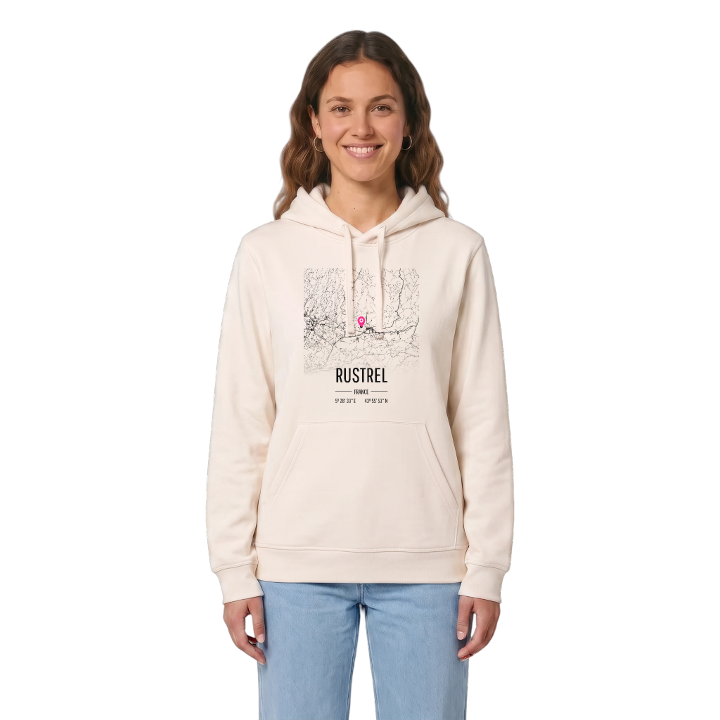 Rustrel map hoodie – hoodie from PinShirt